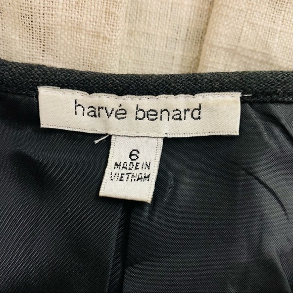 Harve Benard color block neutral Khaki linen A-line skirt Women’s 6 - Picture 5 of 6